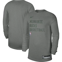 Unisex Nike Milwaukee Bucks 2023/24 Legend On-Court Practice Long Sleeve T-Shirt