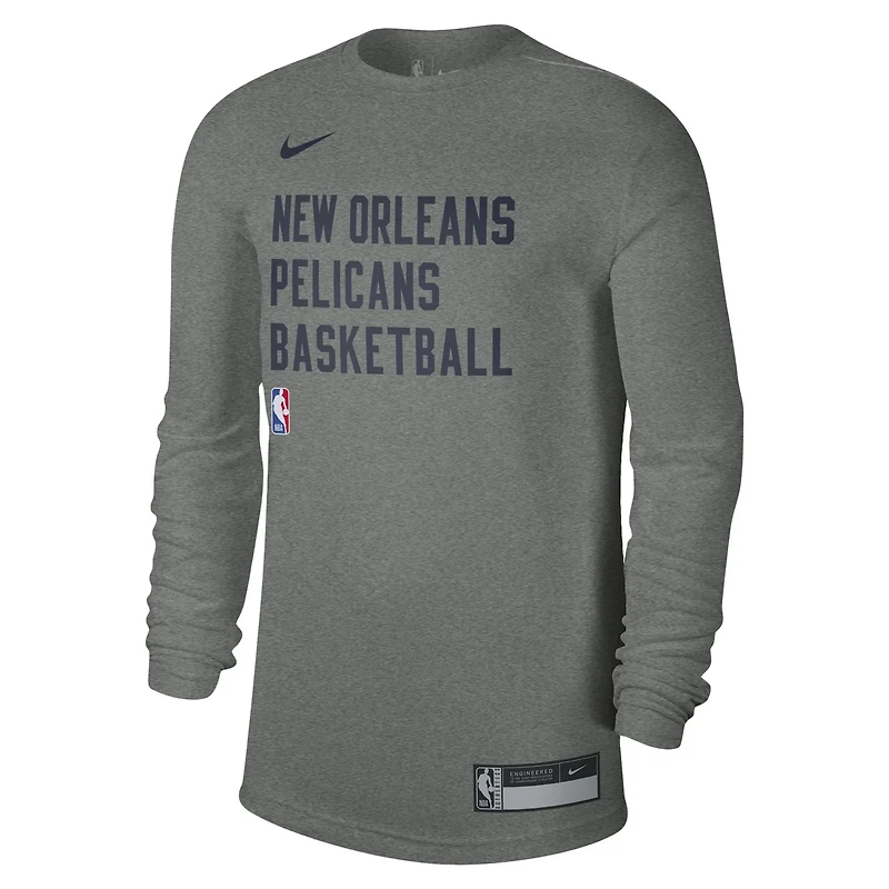 Unisex Nike New Orleans Pelicans 2023/24 Legend On-Court Practice Long Sleeve T-Shirt
