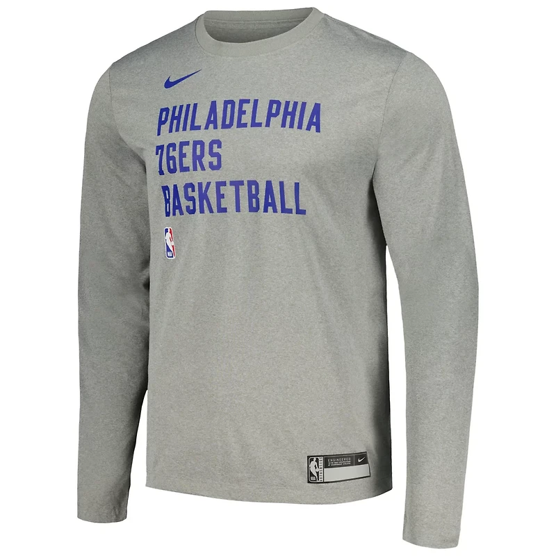 Unisex Nike Philadelphia 76ers 2023/24 Legend On-Court Practice Long Sleeve T-Shirt