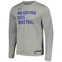 Unisex Nike Philadelphia 76ers 2023/24 Legend On-Court Practice Long Sleeve T-Shirt