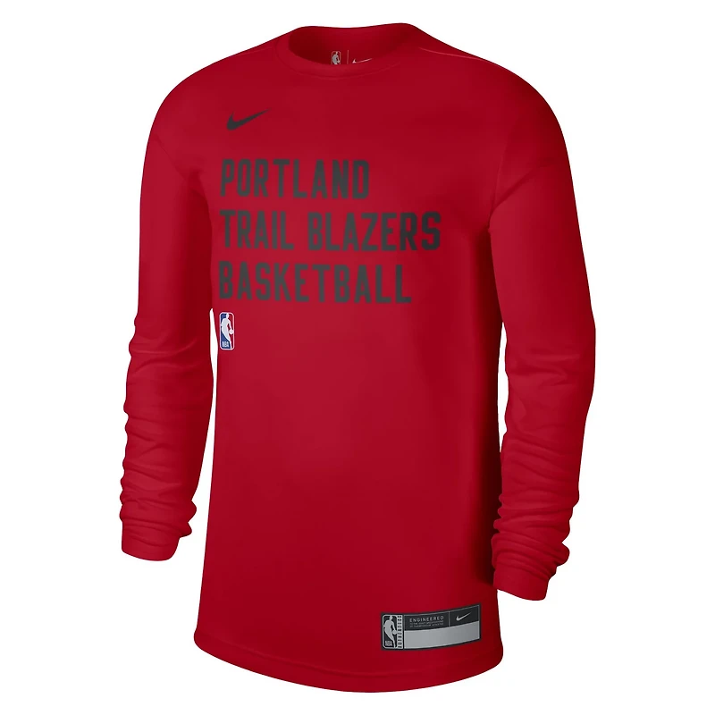 Unisex Nike Portland Trail Blazers 2023/24 Legend On-Court Practice Long Sleeve T-Shirt