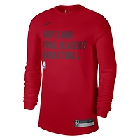 Unisex Nike Portland Trail Blazers 2023/24 Legend On-Court Practice Long Sleeve T-Shirt