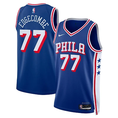 Unisex Nike V J Edgecombe Philadelphia 76ers 2025 NBA Draft First Round Pick Swingman Jersey - Icon Edition