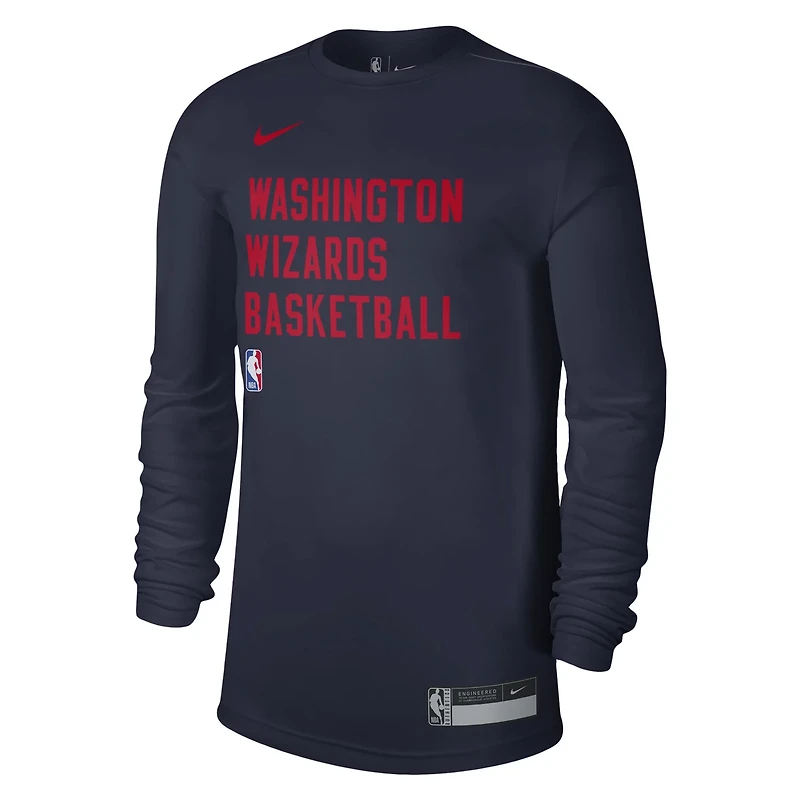 Unisex Nike Washington Wizards 2023/24 Legend On-Court Practice Long Sleeve T-Shirt