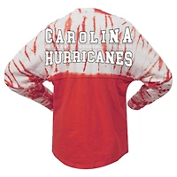 Unisex Spirit Jersey Carolina Hurricanes Crystal Half Dye Long Sleeve T-Shirt