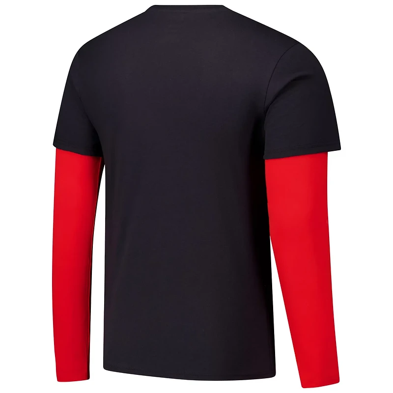 Unisex Stadium Essentials Chicago Bulls Spectator Twofer Long Sleeve T-Shirt