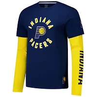 Unisex Stadium Essentials Indiana Pacers Spectator Twofer Long Sleeve T-Shirt