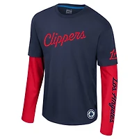 Unisex Stadium Essentials LA Clippers Spectator 2fer Long Sleeve T-Shirt