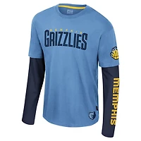 Unisex Stadium Essentials Light Memphis Grizzlies Spectator 2fer Long Sleeve T-Shirt