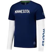 Unisex Stadium Essentials Minnesota Timberwolves Spectator Twofer Long Sleeve T-Shirt