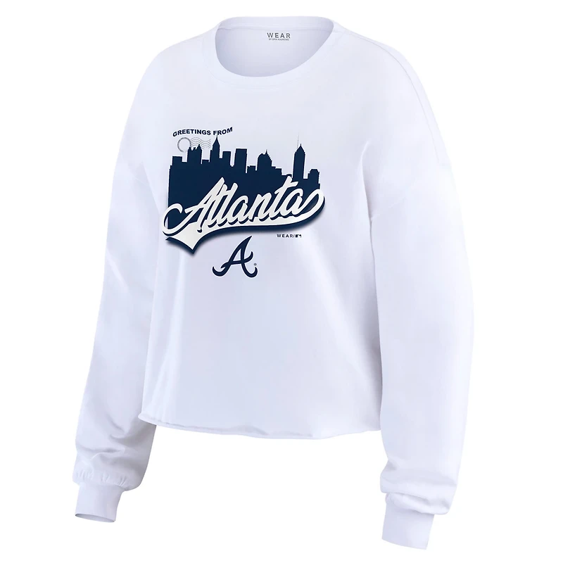 WEAR by Erin Andrews Atlanta Braves Domestic Postcard Long Sleeve T-Shirt