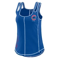 WEAR by Erin Andrews Chicago Cubs Contrast Stitch Tank Top
