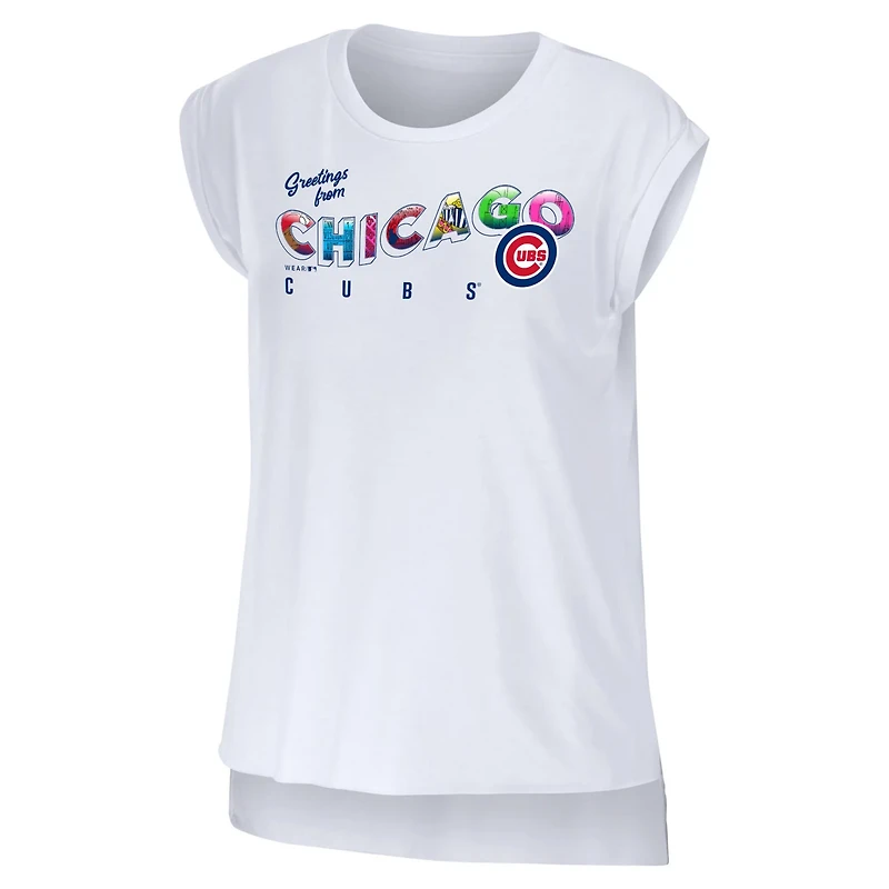 WEAR by Erin Andrews Chicago Cubs Greetings From T-Shirt