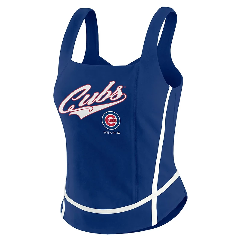 WEAR by Erin Andrews Chicago Cubs Square Neck Tank Top