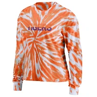 WEAR by Erin Andrews Clemson Tigers Tie-Dye Long Sleeve T-Shirt