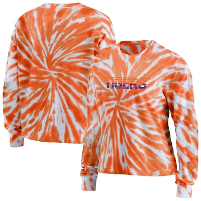 WEAR by Erin Andrews Clemson Tigers Tie-Dye Long Sleeve T-Shirt