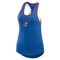 WEAR by Erin Andrews Kansas Jayhawks Open Hole Razorback Tank Top