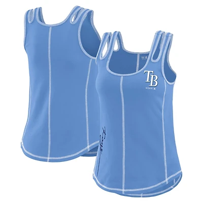 WEAR by Erin Andrews Light Tampa Bay Rays Contrast Stitch Tank Top