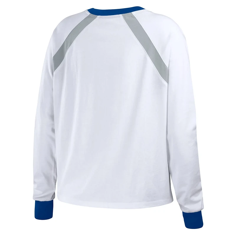 WEAR by Erin Andrews Los Angeles Dodgers Raglan Long Sleeve T-Shirt