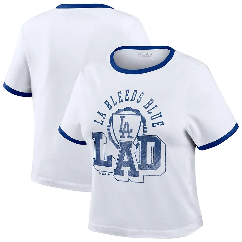 WEAR by Erin Andrews Los Angeles Dodgers Ringer Baby T-Shirt
