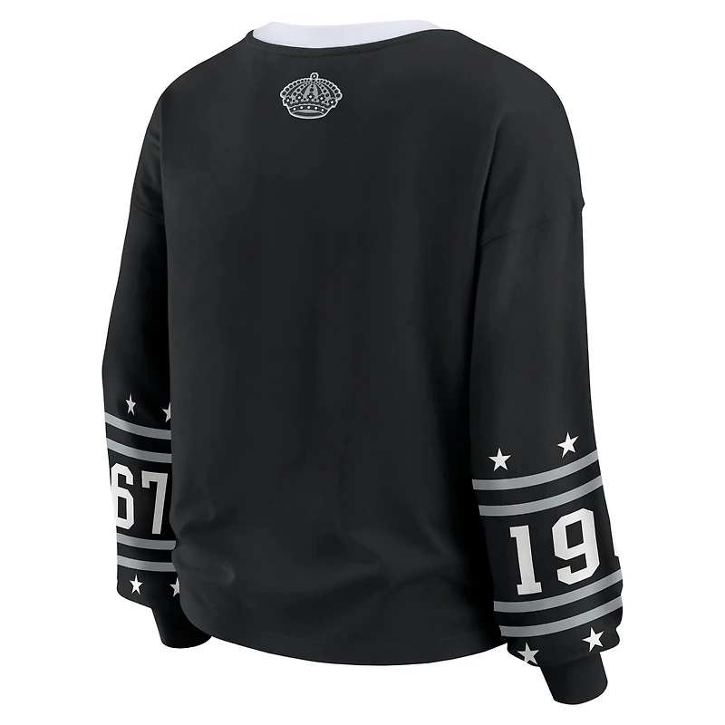 WEAR by Erin Andrews Los Angeles Kings Long-Sleeve Sport T-Shirt