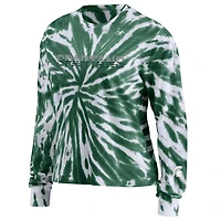 WEAR by Erin Andrews Michigan State Spartans Tie-Dye Long Sleeve T-Shirt