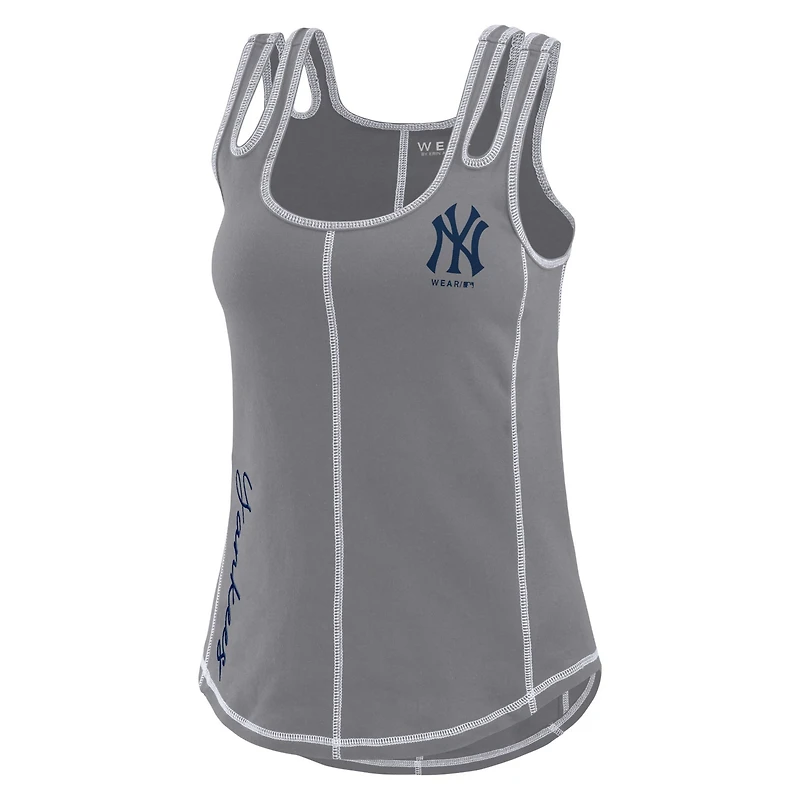 WEAR by Erin Andrews New York Yankees Contrast Stitch Tank Top