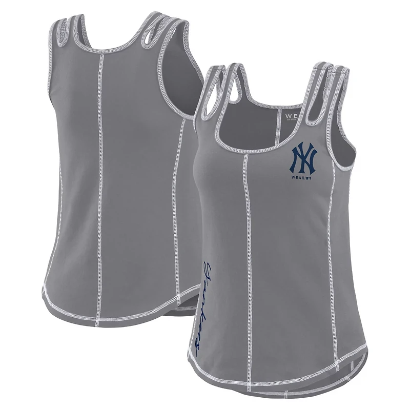 WEAR by Erin Andrews New York Yankees Contrast Stitch Tank Top