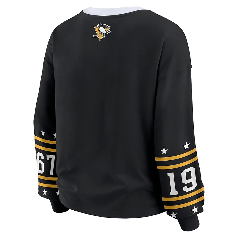 WEAR by Erin Andrews Pittsburgh Penguins Long-Sleeve Sport T-Shirt