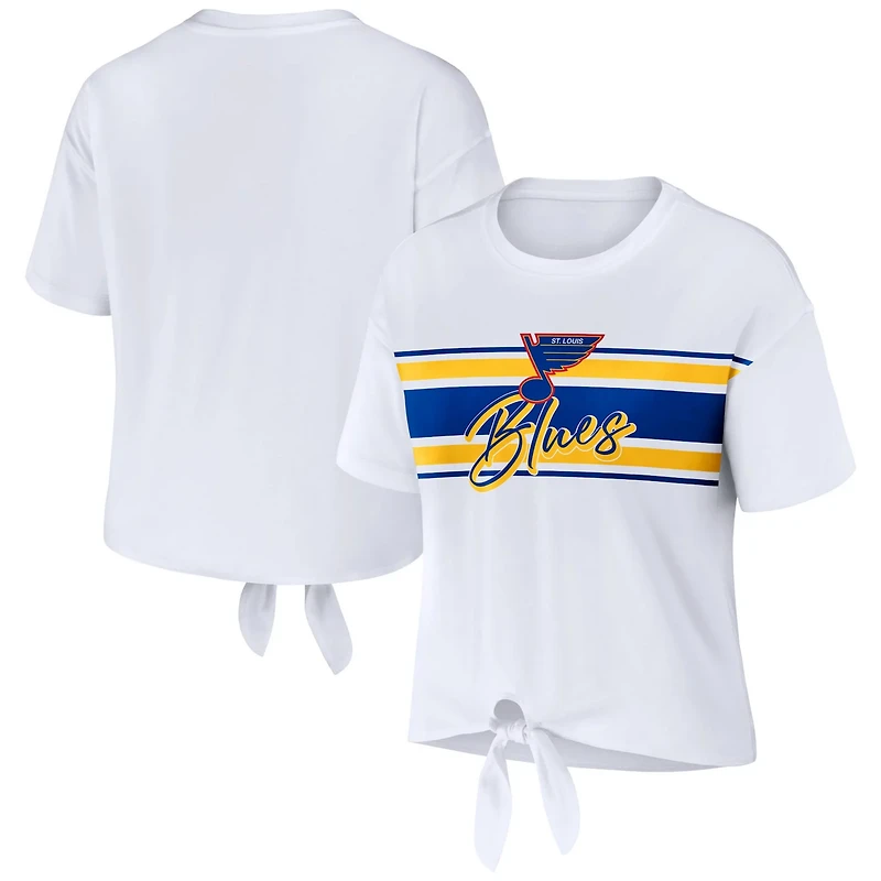 WEAR by Erin Andrews St Louis Blues Front Knot T-Shirt