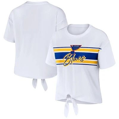 WEAR by Erin Andrews St Louis Blues Front Knot T-Shirt