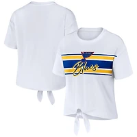 WEAR by Erin Andrews St Louis Blues Front Knot T-Shirt