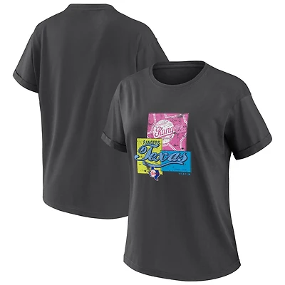 WEAR by Erin Andrews Texas Rangers Domestic Box Color Boyfriend T-Shirt