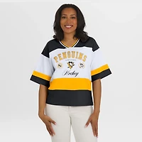 WEAR by Erin Andrews White Pittsburgh Penguins Jersey Style Tee