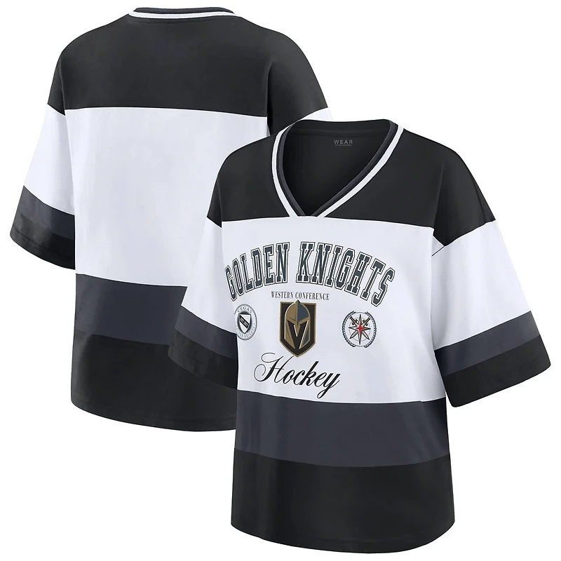 WEAR by Erin Andrews White Vegas Golden Knights Jersey Style Tee