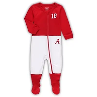 Wes  Willy Alabama Tide Football Uniform Full-Zip Footed Jumper