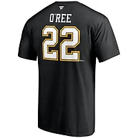Willie O'Ree Boston Bruins Authentic Stack Retired Player Name  Number T-Shirt