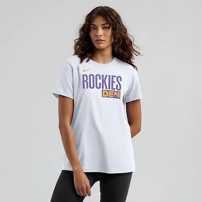 Women's Nike  White Colorado Rockies 2025 City Connect Wordmark T-Shirt