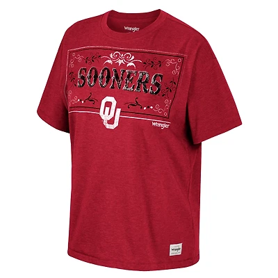 WOMENS WRANGLER RIGGIN OVERSIZED TEE (TEAM COLOR)Wrangler Women's University of Oklahoma Riggin Oversize T-shirt