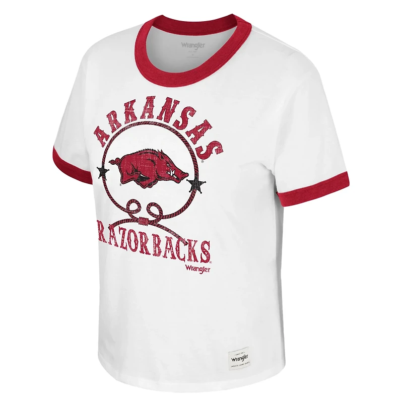 Wrangler Women's University of Arkansas Freehand Short Sleeve Shirt