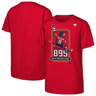Youth Alexander Ovechkin Washington Capitals NHL All-Time Leading Goal Scorer Locker Room T-Shirt