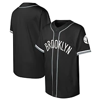 Youth Brooklyn Nets Stitch Full-Button Baseball Jersey