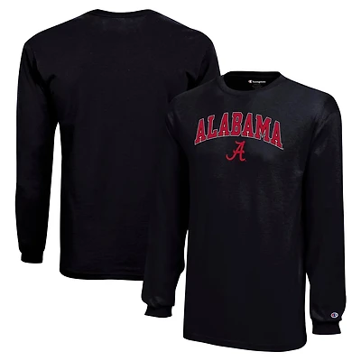 Youth Champion Alabama Crimson Tide Arch Over Logo Long Sleeve T-Shirt