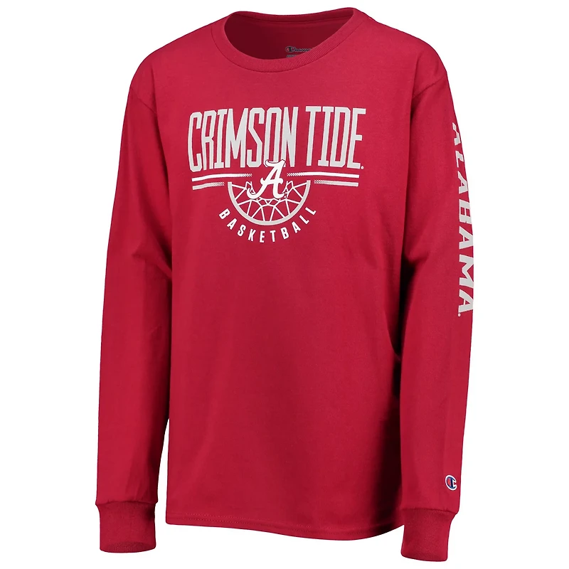 Youth Champion Alabama Tide Basketball Long Sleeve T-Shirt