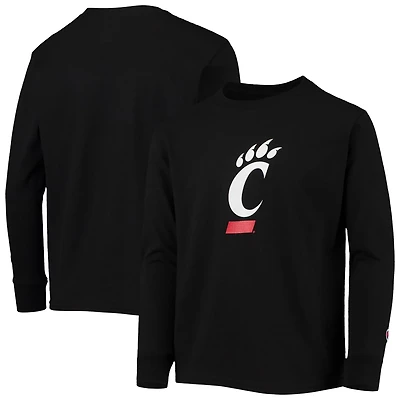 Youth Champion Cincinnati Bearcats Primary Logo Long Sleeve T-Shirt
