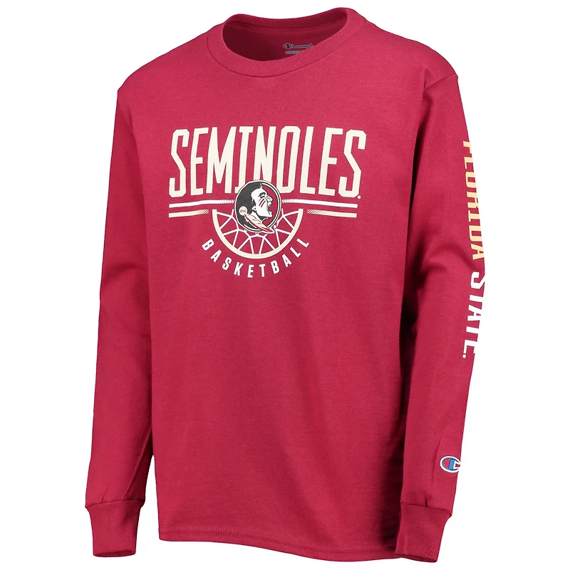 Youth Champion Florida State Seminoles Basketball Long Sleeve T-Shirt
