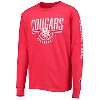 Youth Champion Houston Cougars Basketball Long Sleeve T-Shirt