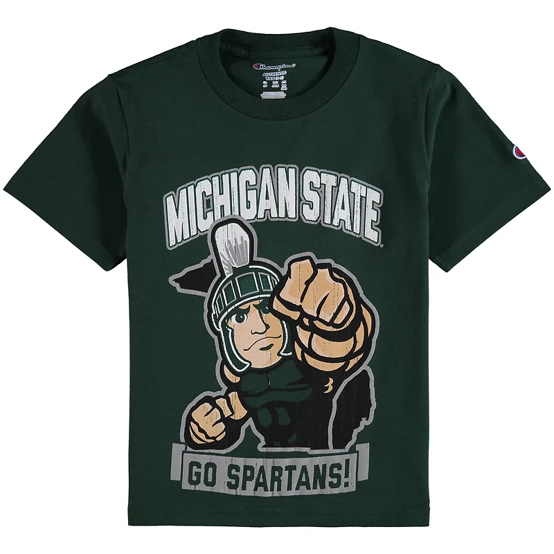 Youth Champion Michigan State Spartans Strong Mascot T-Shirt