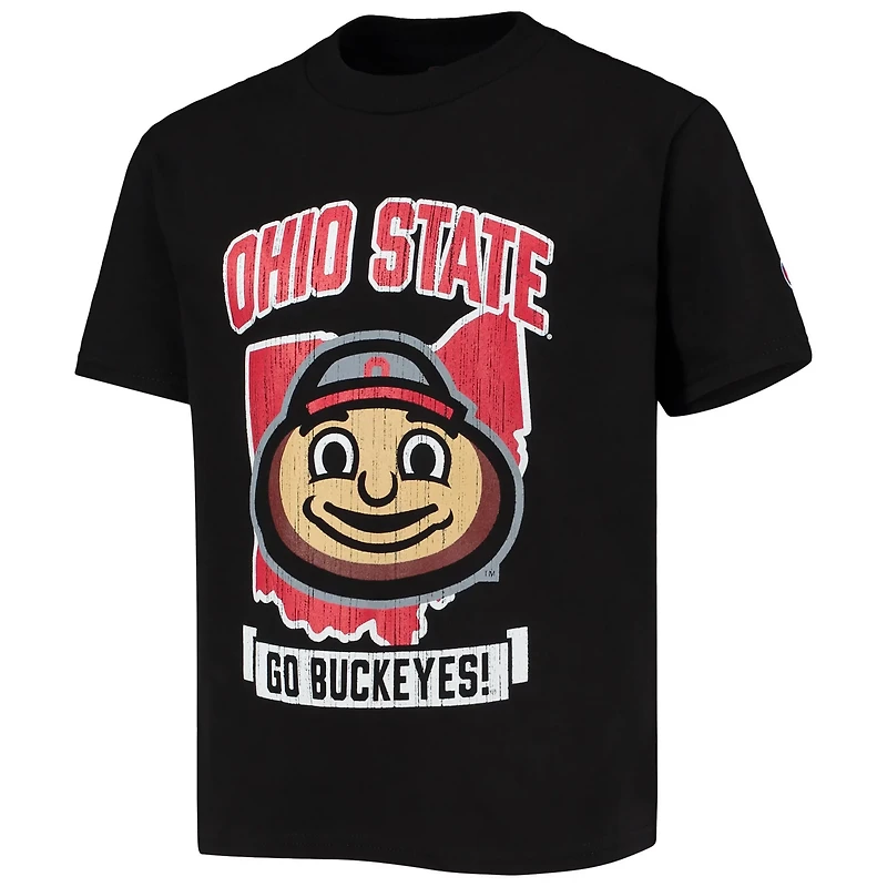 Youth Champion Ohio State Buckeyes Strong Mascot T-Shirt
