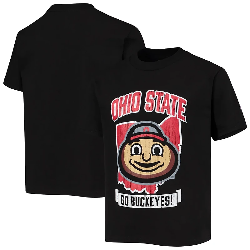 Youth Champion Ohio State Buckeyes Strong Mascot T-Shirt